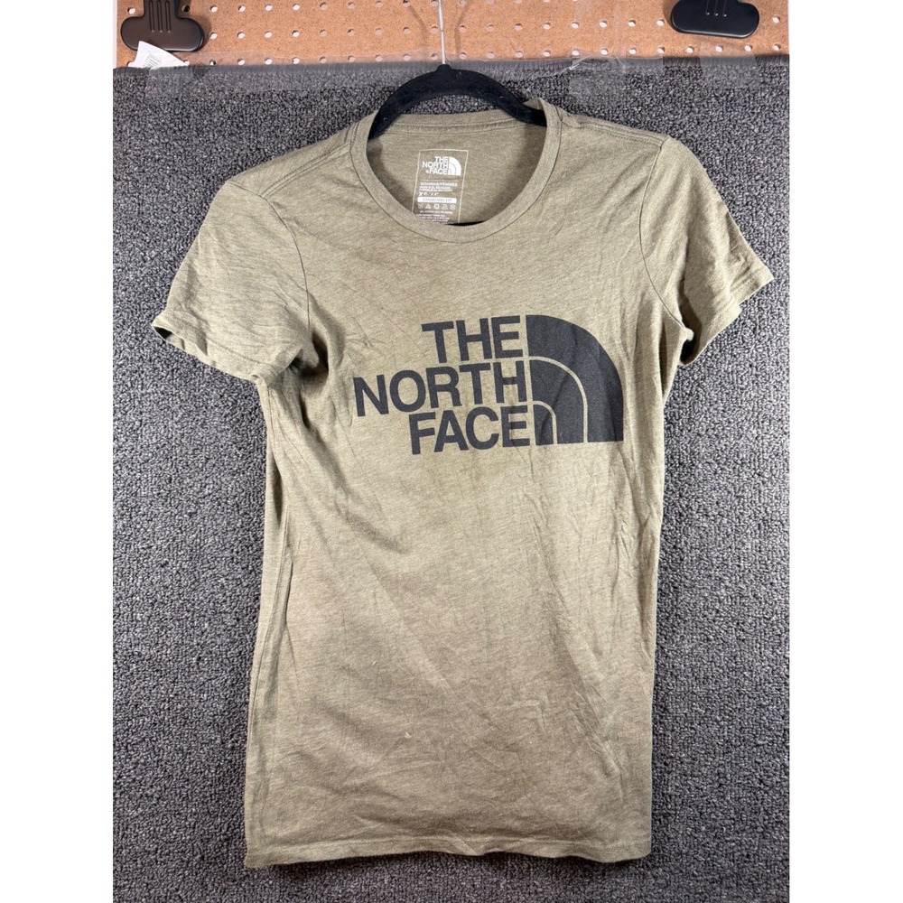The North Face T-Shirt Womens XS Green Graphic Logo Short Sleeve Tee